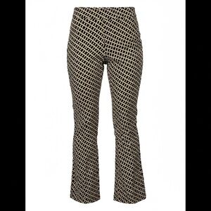 Anthropologie Maeve Black and Tan Patterned Pants